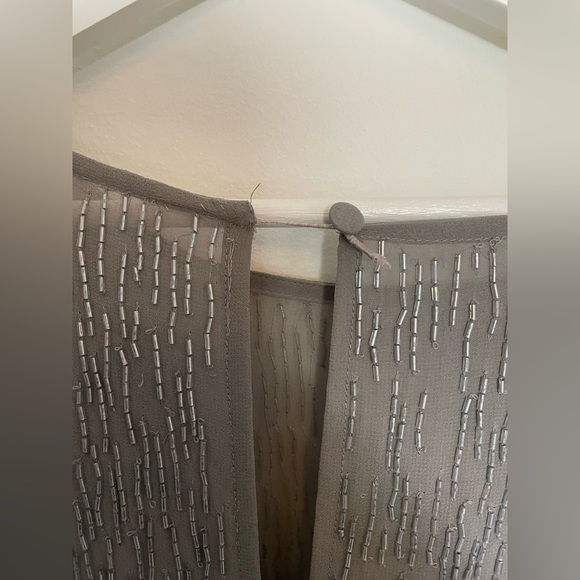 Asps Curve Grey Beaded Dress - size 20 - Picture 4 of 6